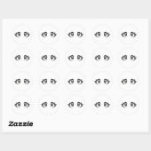 Sticker Rond Manga yeux (Feuille)