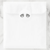 Sticker Rond Manga yeux (Sac)