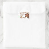 Sticker Rond Mange du tofu (Sac)