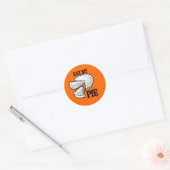 STICKER ROND MANGE MA TARTE (Enveloppe)
