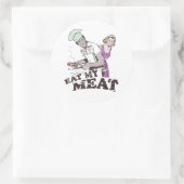 STICKER ROND MANGE MA VIANDE (Sac)