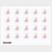 Sticker Rond Mange-Moi, Bois-Moi (Feuille)
