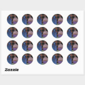 Sticker Rond Mange-moi. Bois-moi. (Feuille)