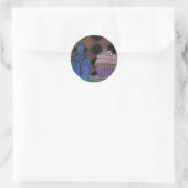 Sticker Rond Mange-moi. Bois-moi. (Sac)