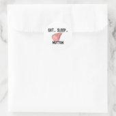 Sticker Rond Mange Sleep MUTTON (Sac)