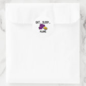 Sticker Rond Manger des PLUMS de sommeil (Sac)