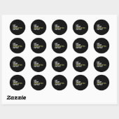 Sticker Rond Manger Dormir Badminton Répéter (Feuille)