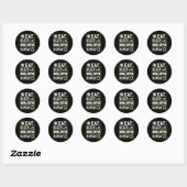 Sticker Rond Manger Dormir Badminton Répéter Cadeaux de Badmint (Feuille)
