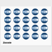 Sticker Rond manger dormir coder (html) (Feuille)