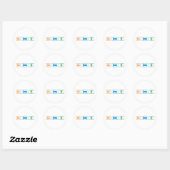 Sticker Rond manger dormir -escalade (Feuille)