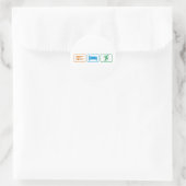 Sticker Rond manger dormir -escalade (Sac)