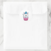 Sticker Rond Manger du muffin (Sac)