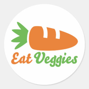 Sticker Rond Manger Légume