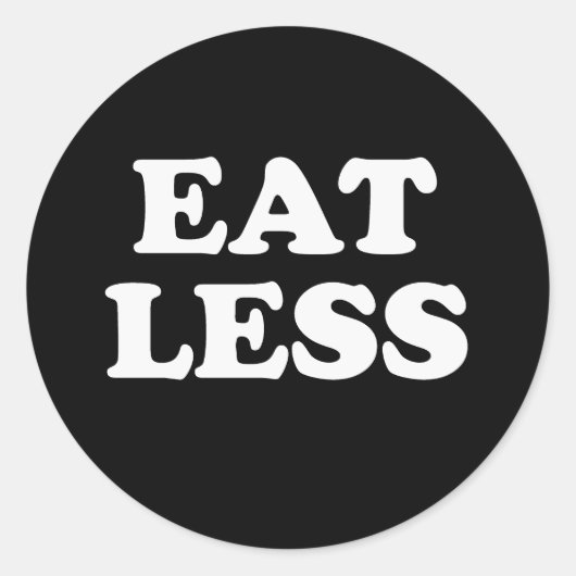 STICKER ROND MANGER MOINS (Devant)