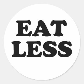 STICKER ROND MANGER MOINS
