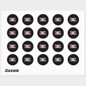Sticker Rond Manger propre (Feuille)