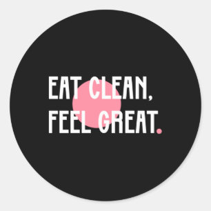 Sticker Rond Manger propre