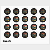 Sticker Rond Manger Sleep Badminton Répéter Retro Funny Badmint (Feuille)