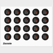 Sticker Rond Manger Sleep Break Ankles Répéter Basketball Fun (Feuille)