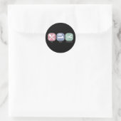 Sticker Rond Manger Sleep Scrapbook (Sac)