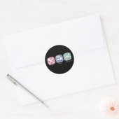 Sticker Rond Manger Sleep Scrapbook (Enveloppe)
