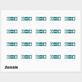 Sticker Rond Mangez Android Sleep (Feuille)