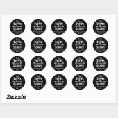 Sticker Rond Mangez, buvez et soyez effrayant Halloween (Feuille)