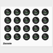 Sticker Rond Mangez des mojitos du sommeil Répéter (Feuille)