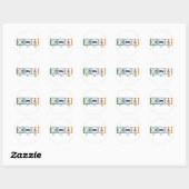 Sticker Rond Mangez le sommeil (Feuille)