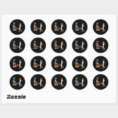 Sticker Rond Mangez Le Sommeil Basketball Répétez Les Filles Ba (Feuille)