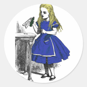 Sticker Rond Mangez-moi, buvez-moi