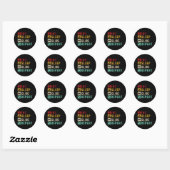 Sticker Rond Mangez Sleep Clog Répéter Funny Clogging Dancing G (Feuille)