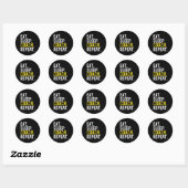 Sticker Rond Mangez Sleep Coach Repeat Don (Feuille)