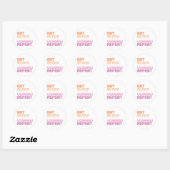 Sticker Rond Mangez Sleep Lesbian Repeat (Feuille)