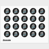 Sticker Rond Mangez Sleep Swim (Feuille)