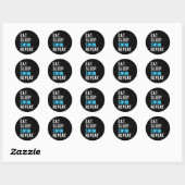 Sticker Rond Mangez Sleep Swim Répétez Swimmer (Feuille)