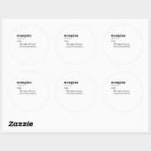 STICKER ROND MANGINA (Feuille)