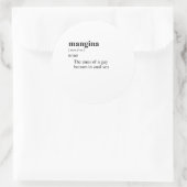 STICKER ROND MANGINA (Sac)