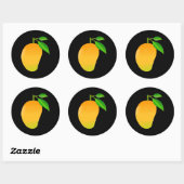 Sticker Rond Mango (Feuille)