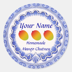 Sticker Rond Mango Chutney Personnaliser
