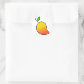 Sticker Rond Mango de fruits (Sac)