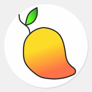 Sticker Rond Mango de fruits