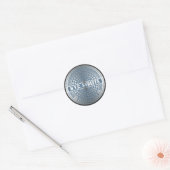 Sticker Rond Manhole Cover Brooklyn Blue (Enveloppe)