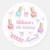 Sticker Rond Mani-Pedi Party Manicure Pedicure Nail Polish (Devant)