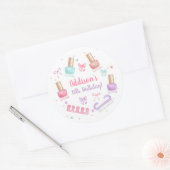 Sticker Rond Mani-Pedi Party Manicure Pedicure Nail Polish (Enveloppe)