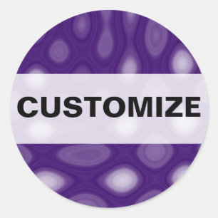 Sticker Rond Mania violette