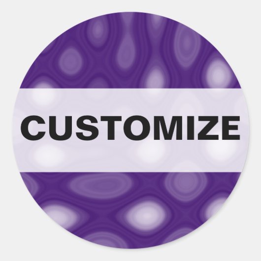 Sticker Rond Mania violette (Devant)