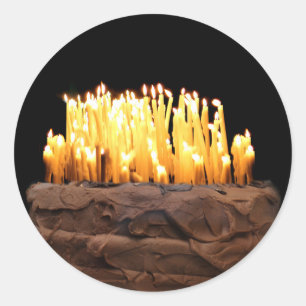 Sticker Rond Manière de manière au-dessus de l'anniversaire d