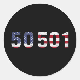 Sticker Rond Manifestation 50501