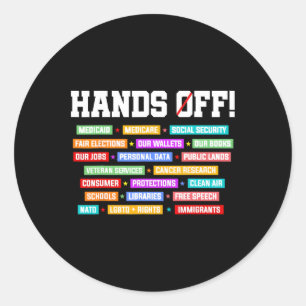 Sticker Rond Manifestation contre la sécurité sociale contre M